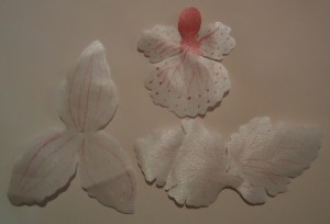 изготовление орхидеи из ткани